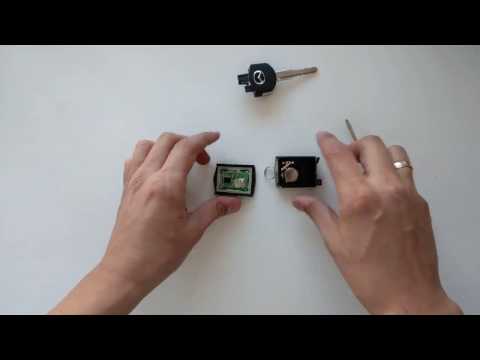 Как заменить батарейку в ключе Mazda 3