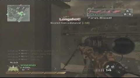 Modern Warfare 2: Intervention 1 Bullet 4 Kills