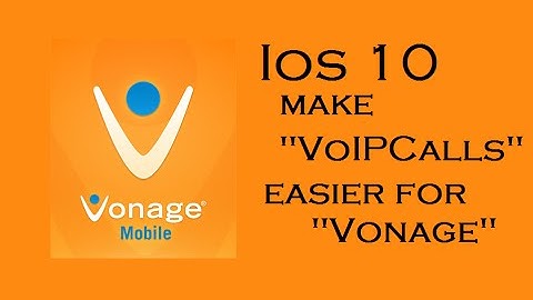IOS 10 makes VoIP calls easier using "Vonage"