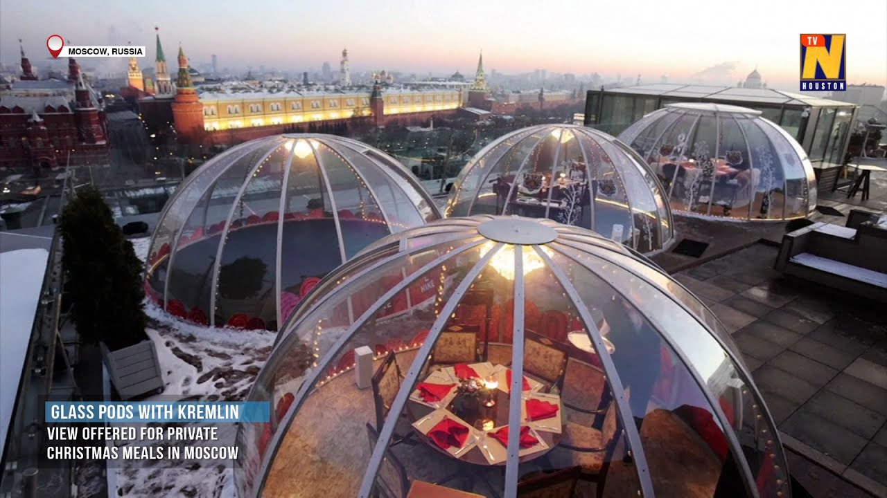 Glass Pod On Rooftop Of Moscow Hotel