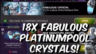 18x Platinumpool Fabulous Crystal Opening! - THE FINAL 2 PIECES?!? - Marvel Contest of Champions