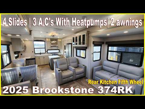 ALL NEW LOOK! 2025 Brookstone 374RK Rear Kitchen Fifth Wheel by Coachmen RVs at Couch's RV Nation