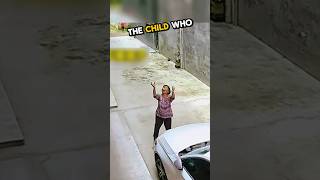The 4 year old girl was about to fall off the balcony and this happened 🥹💕 #wholesome #rescue