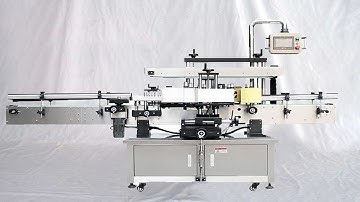 two faces labeling machine automatic flat bottles labeller equipment 雙面扁瓶貼標機全自動