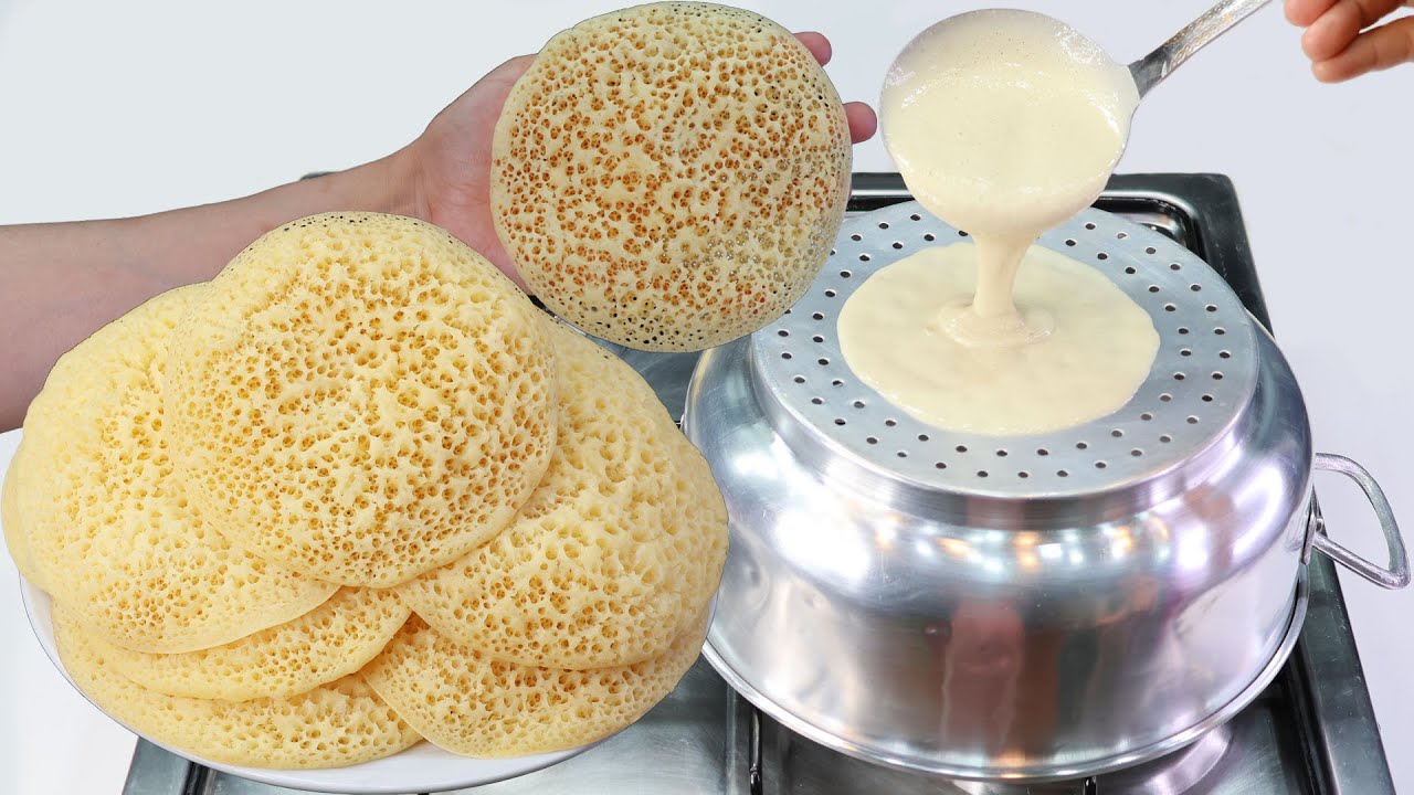 ضاع عمرك وأنت تحضري البغرير بطريقة غلط! في 3 دقائق حضري بغرير الكسكاس السريع بدون اختمار مجعب وخفيف