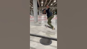 ollie hippie jump bigspin into bank #shorts