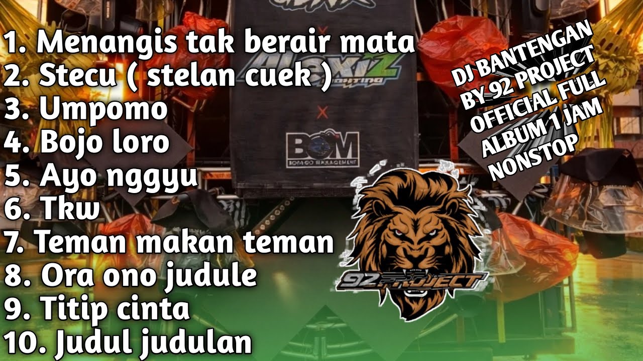 FULL ALBUM DJ BANTENGAN BY 92 PROJECT OFFICIAL