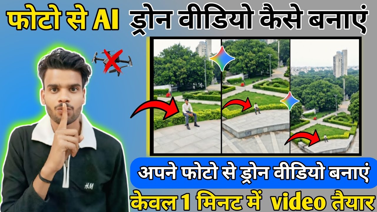 Drone shot ai video editing | drone wala video kaise banaen | photo ki ...