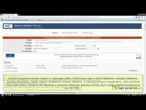 Jak sprawdzić poprawność dokumentu html,xhtml itp.