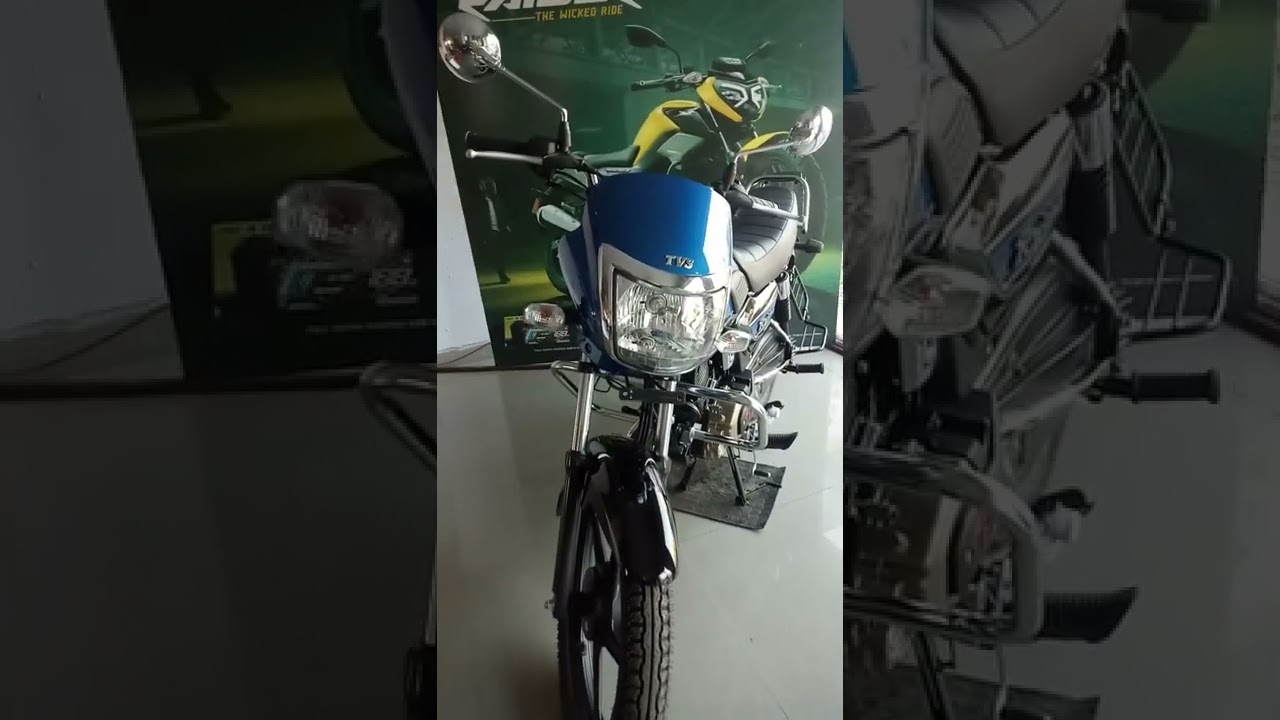 New TVS RADEON Dual Tone Blue Black