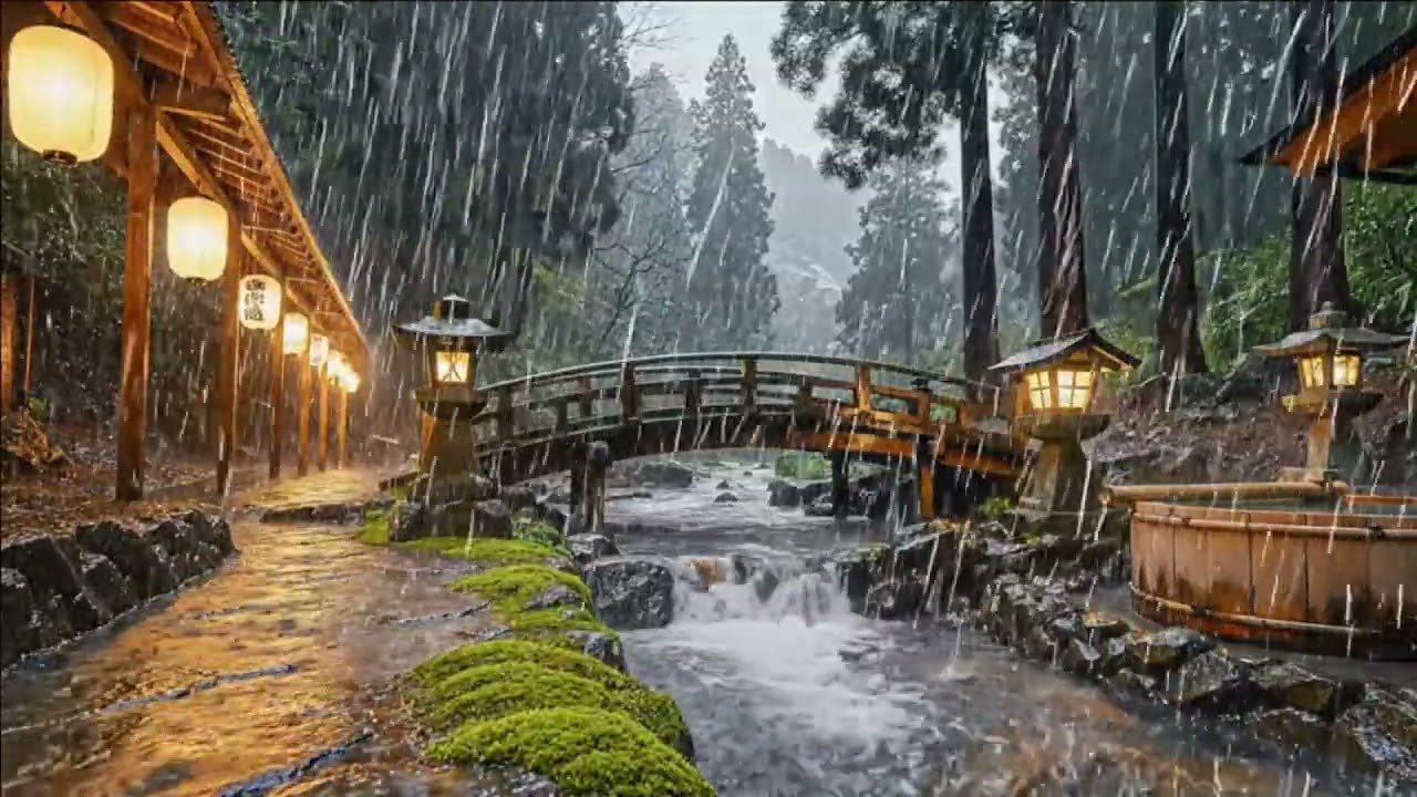 Sleep Safe from the Storm 😴✨ | Heavy Forest Rain on a Cozy Cottage