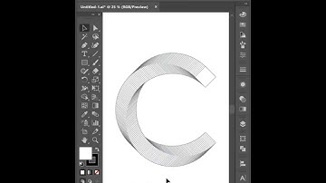 Letter C logo design with blend tool in Adobe illustrator#adobeillustratorbasics #tutorial
