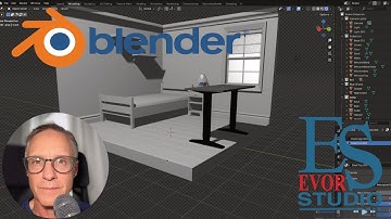 Building a Standing Desk for an Isometric Room | Blender 3D Tutorial
