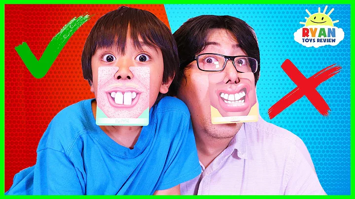Ryan plays Who's Nose Guess Your Face Board Game f...