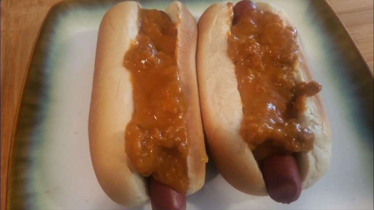 How to make Hormel Chili Hot Dogs in 3 minutes YouTube