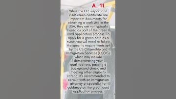 Your Guide to CGFNS, CES, and VisaScreen for International Nurses!" #CGFNS