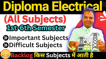 Diploma Electrical Syllabus Subjects, Polytechnic Electrical Syllabus 1st to 3rd Year Syllabus