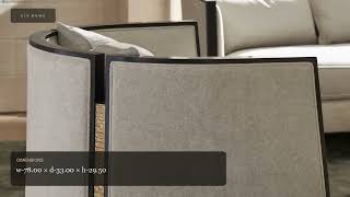 Cut Away Sofa Brushed Gold 78' | Caracole Furniture | Zin Home