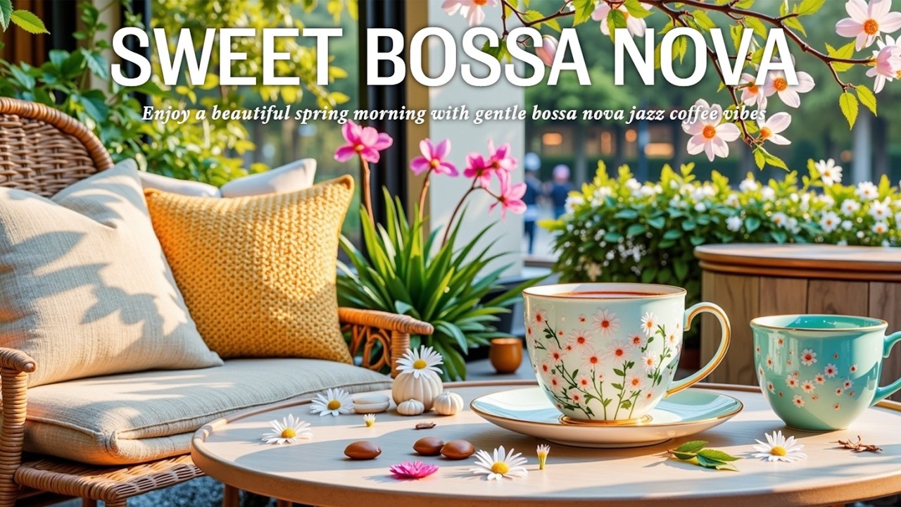 Весенний утренний джаз ~ Счастливый кофе и Босса-нова