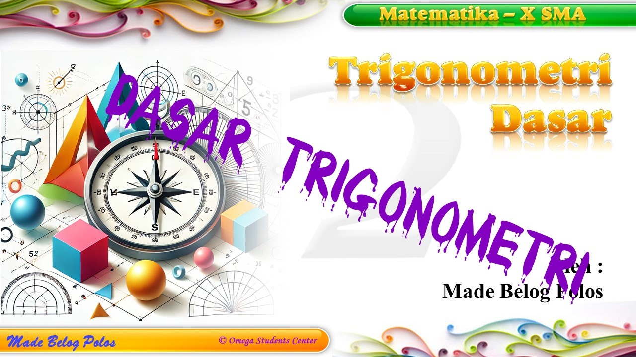 TRIGONOMETRI DASAR - Konsep Segitiga Siku-Siku (PART 1)