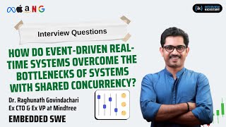 How do event-driven real-time systems overcome the bottlenecks of systems with shared concurrency?