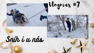 🎄 Spousta sněhu i u nás | Vlogmas #7 🎄