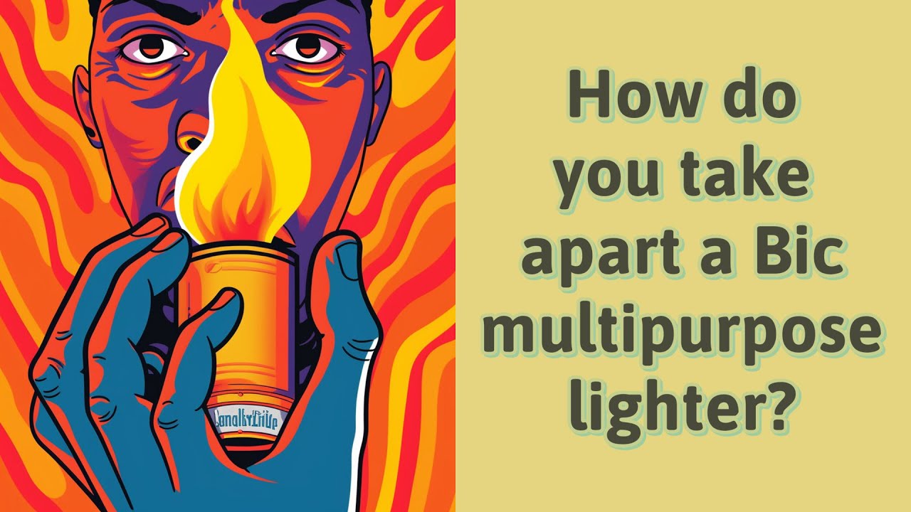 How do you take apart a Bic multipurpose lighter? YouTube