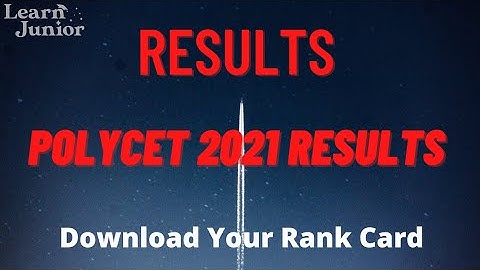 AP POLYCET RESULTS DECLARED.