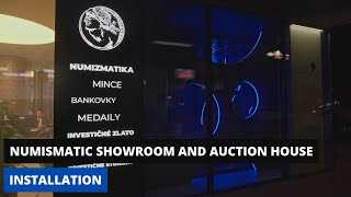 Macho & Čaplovič Showroom – LED Lighting That Reflects Precious Metals