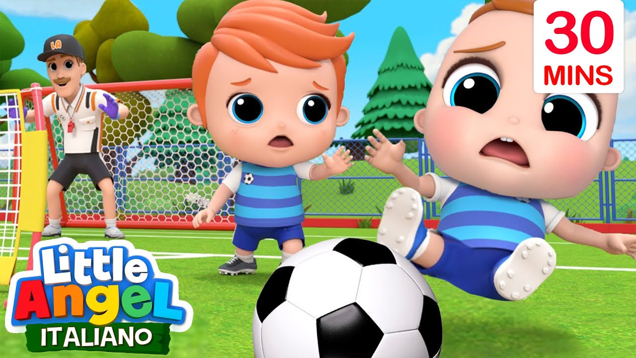 Gianni Impara a Giocare a Calcio ⚽️🤚 | Cartoni Animati con Gianni Piccino - Little Angel Italiano