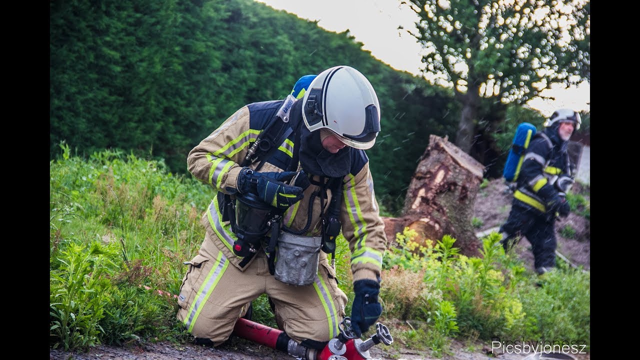 Oefening woningbrand - Post Koekelare