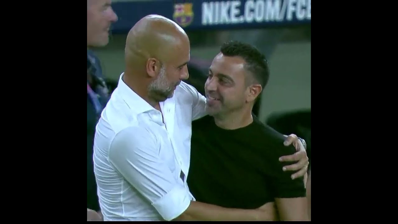 XAVI ➕ GUARDIOLA = UM BAITA REENCONTRO! 😍😍 #shorts