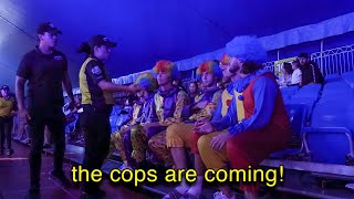 Sneaking into a Circus Dressed as Clowns!