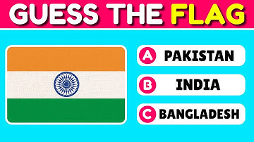 Guess and Learn ALL FLAGS Of ASIA | Flag Quiz 2025