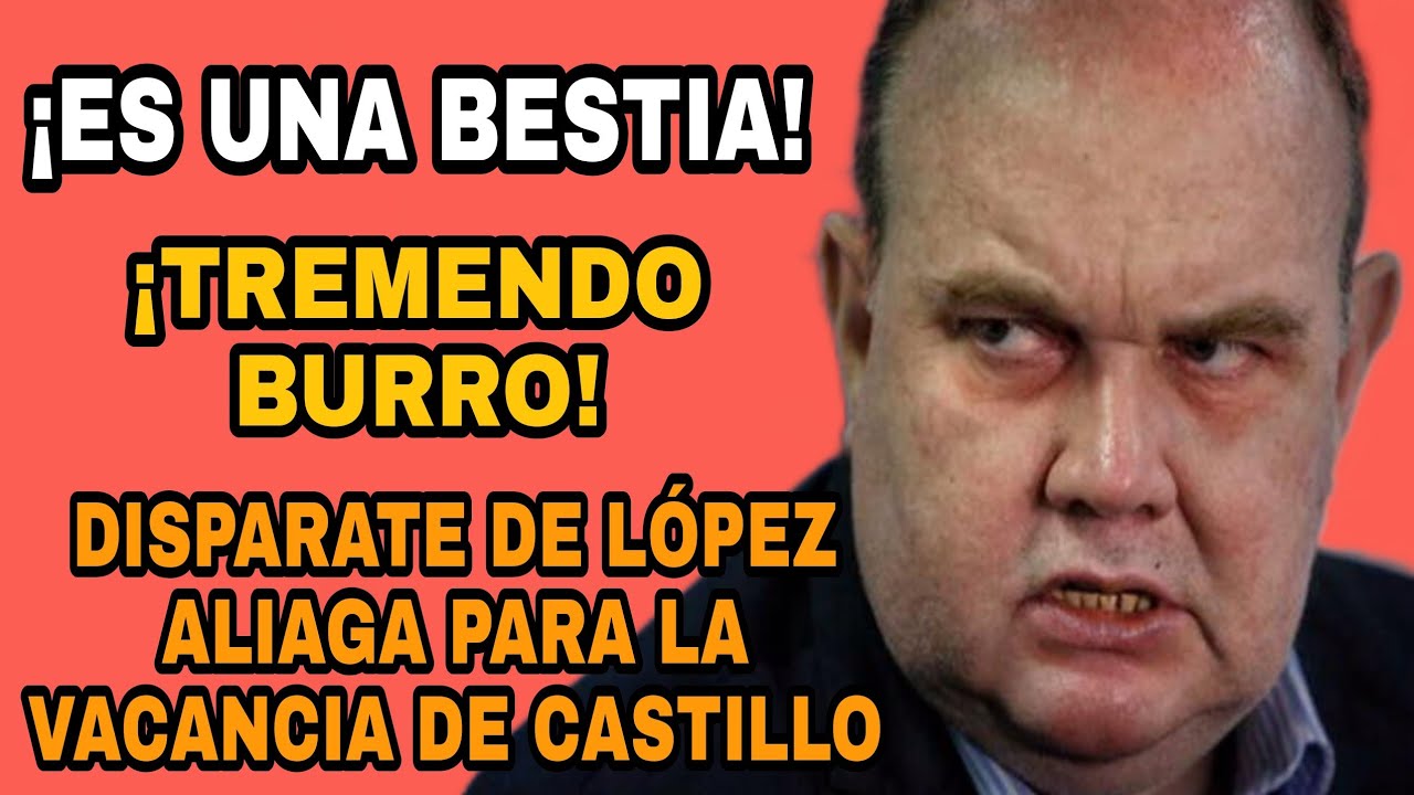 RAFAEL LÓPEZ ALIAGA Y SU DISPARATE PARA LA VACANCIA DE PEDRO CASTILLO ...