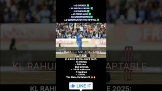 KL RAHUL = MR. ADAPTABLE | 🔥 KL Rahul's Unreal Versatility! The Complete ODI Cricketer 🇮🇳🐐#klrahul
