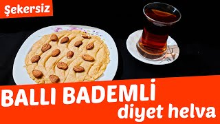 Sadece 3 Malzemeli̇ Di̇yet Helvasadece 3 Malzemeli̇ Sağlikli Balli Bademli̇ Un Helvasi
