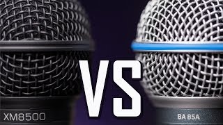 Behringer XM8500 VS BA 85a Microphone Comparison / Test