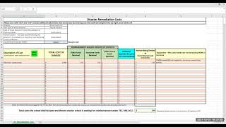 Winter Storm Uri Webinar: Spreadsheet Overview - Costs Associated with Disaster Relief