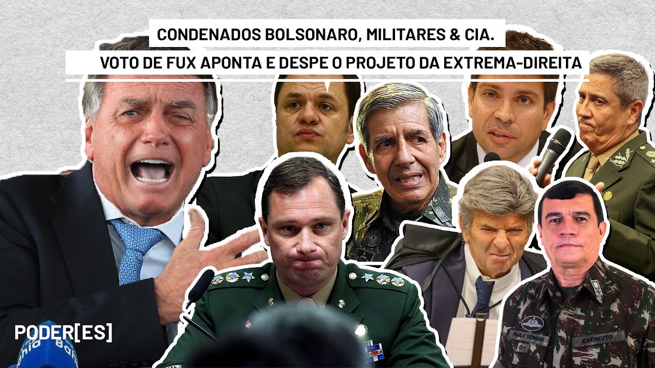 Condenados Bolsonaro, militares & cia. O voto de Fux aponta e despe o projeto da extrema-direita