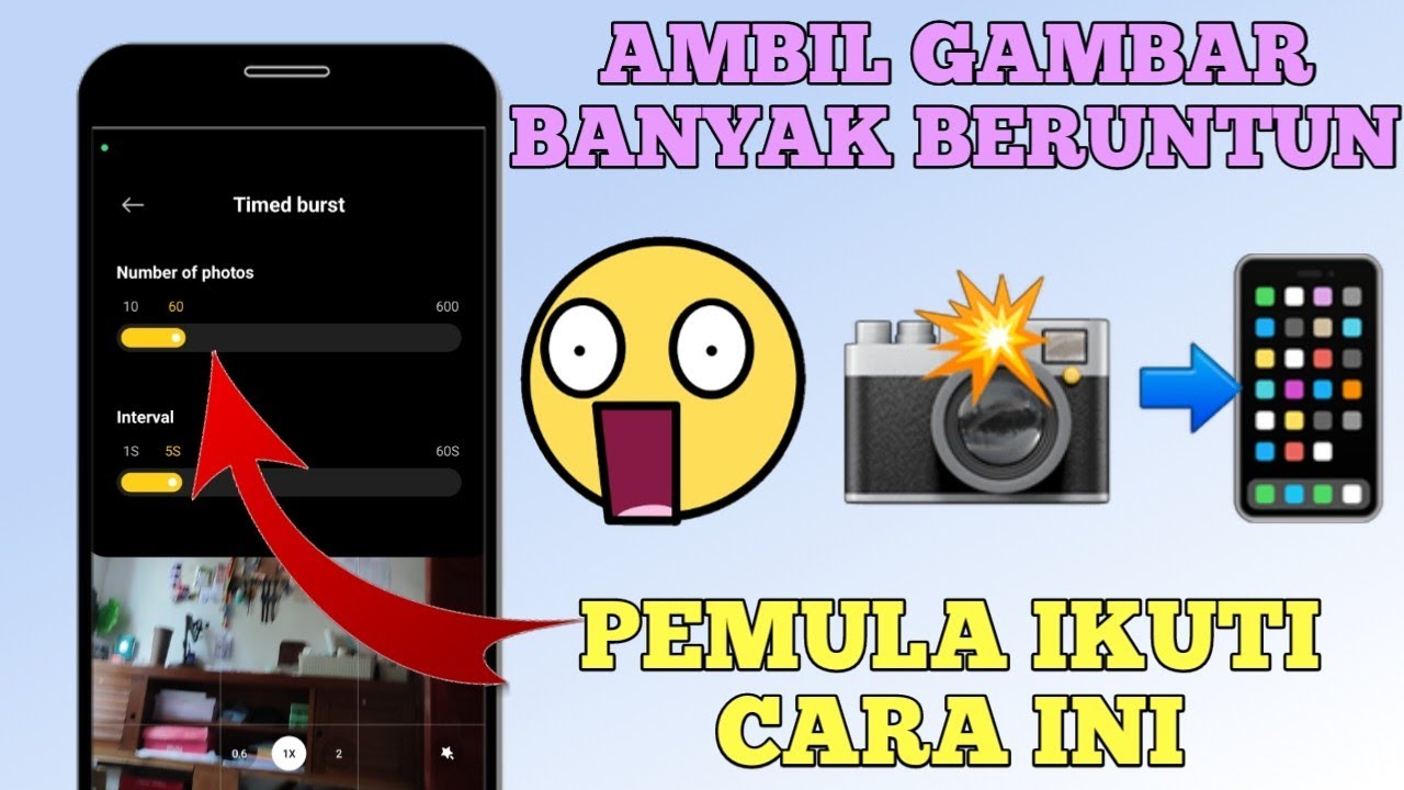 cara foto beruntun xiaomi