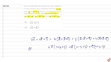 Let co-ordinates of a point 