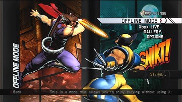 Ultimate Marvel Vs Capcom 3 (HD) First look Part 1 Menu [New Stuff]