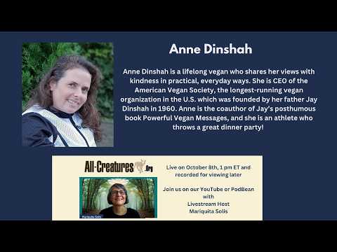 The American Vegan Journey with Anne Dinshah - YouTube