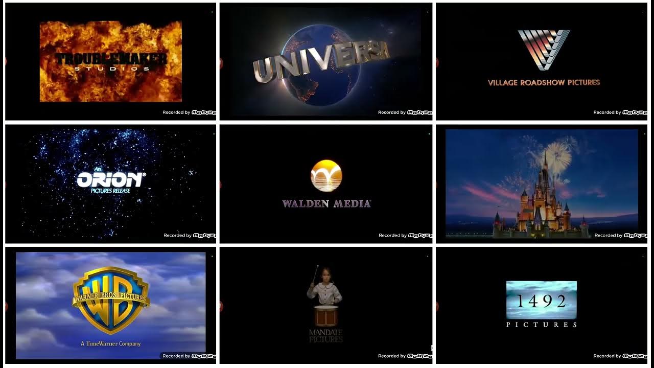9 Movie Studio Intros Played at Once Part 4 YouTube