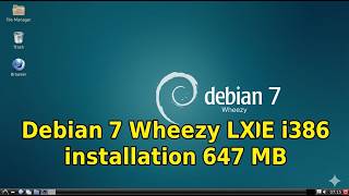 Linux Debian 7 Wheezy LXDE i386 CDROM installation 647 MB