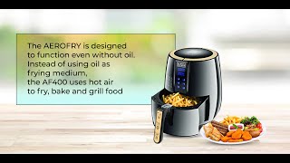 Black+Decker 4 Liter Digital Air Fryer AerOfry, Black - AF400-B5