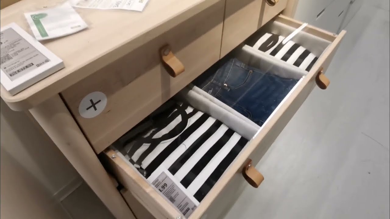 IKEA BJÖRKSNÄS 5-Drawer Chest – Solid Wood Design