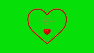 Happy valentine's day free green screen video and GIF