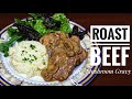 ROAST BEEF with Mushroom Gravy / TOP ROUND ROAST BEEF / MARINATED ROAST BEEF / CL's Kitchen
